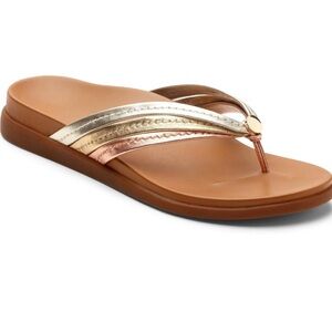 Vionic Orthaheel Palm Catalina Mixed Metallic Sandales Size 10M